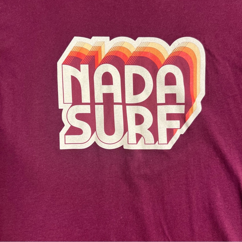 Nada Surf T Shirt Maroon T shirt Medium